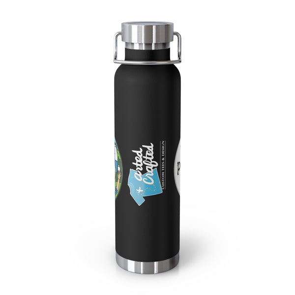 Pathtag Custom Tumbler 22oz Copper Vacuum Insulated Water Bottle