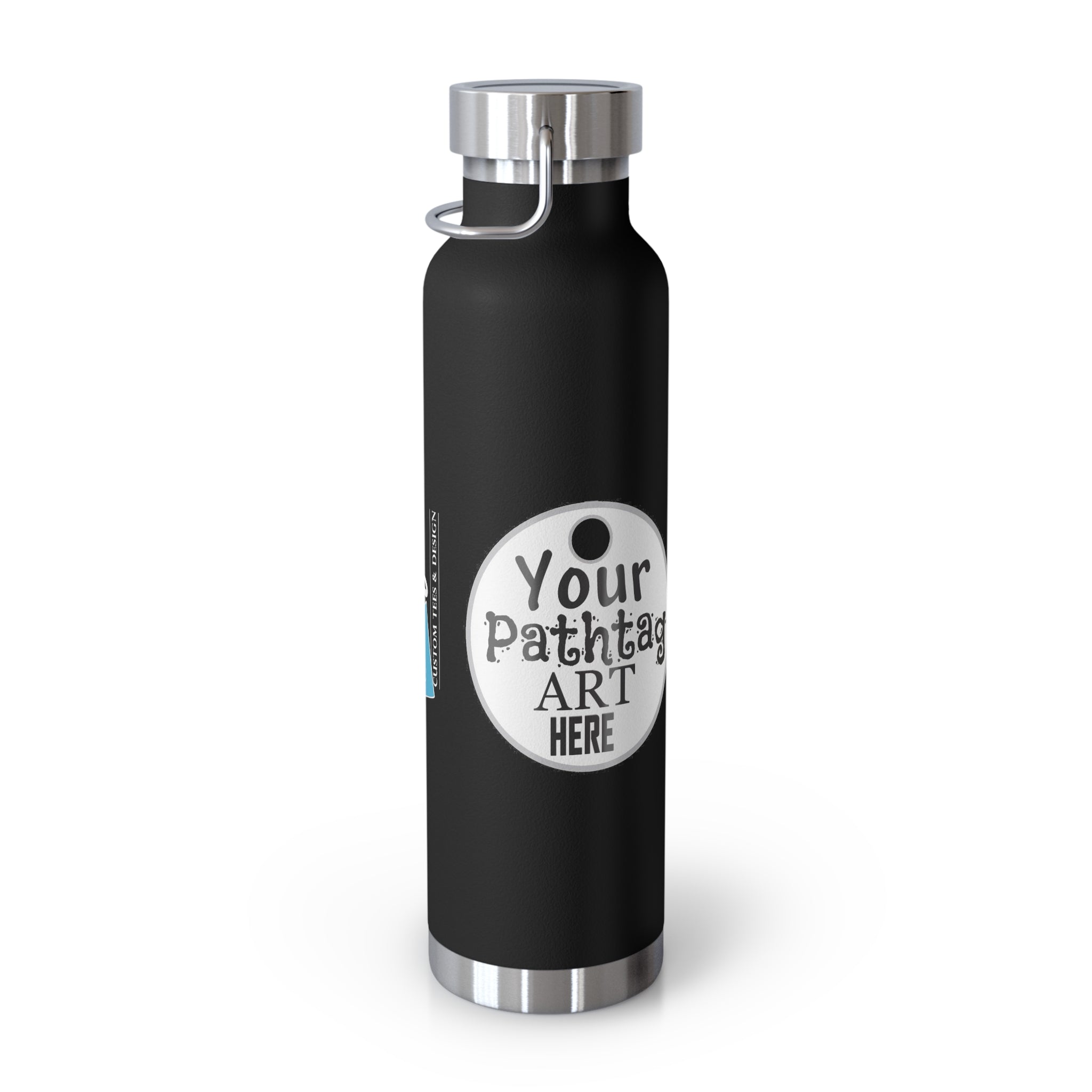 Pathtag Custom Tumbler 22oz Copper Vacuum Insulated Water Bottle