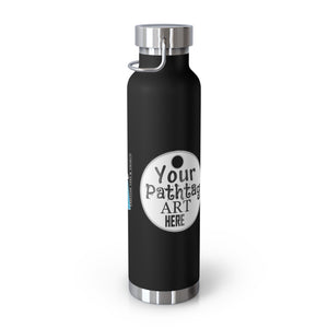 Pathtag Custom Tumbler 22oz Copper Vacuum Insulated Water Bottle