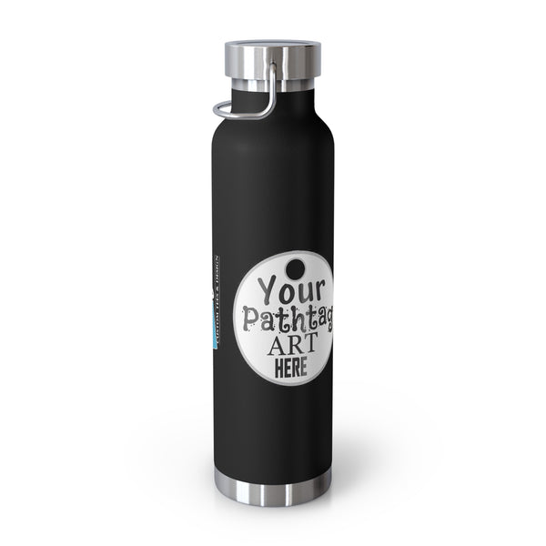 Pathtag Custom Tumbler 22oz Copper Vacuum Insulated Water Bottle