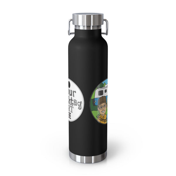 Pathtag Custom Tumbler 22oz Copper Vacuum Insulated Water Bottle
