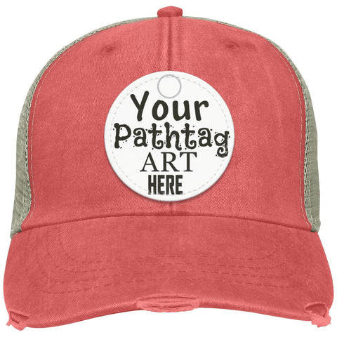 Your art here OL102 Adams Distressed Ollie Cap