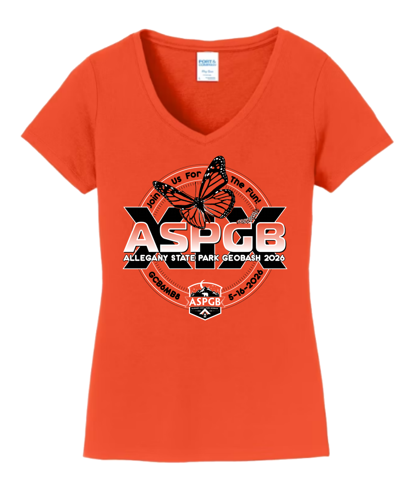 Allegany State Park GeoBash Promo V Neck Shirt