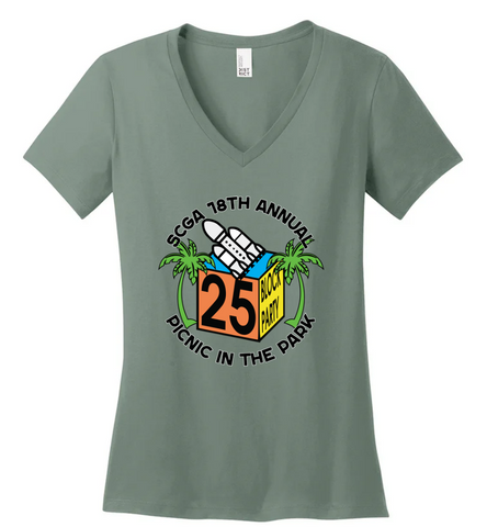 Space Coast Geocaching Association Block Party V Neck