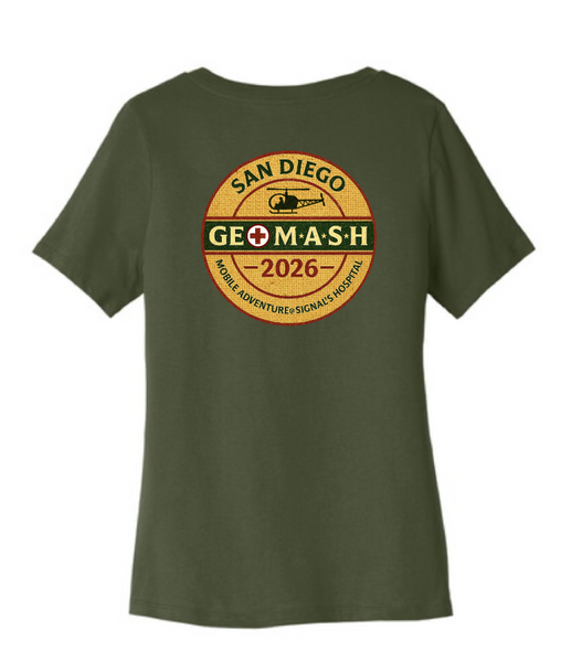 GEOMASH - SIGNALS ISLAND - Ladies v neck