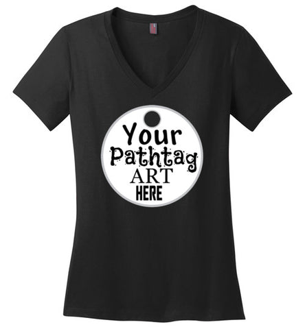 Pathtag Shirt - Ladies V-Neck - District Made