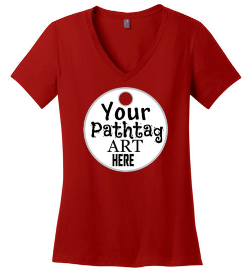 Pathtag Shirt - Ladies V-Neck - District Made